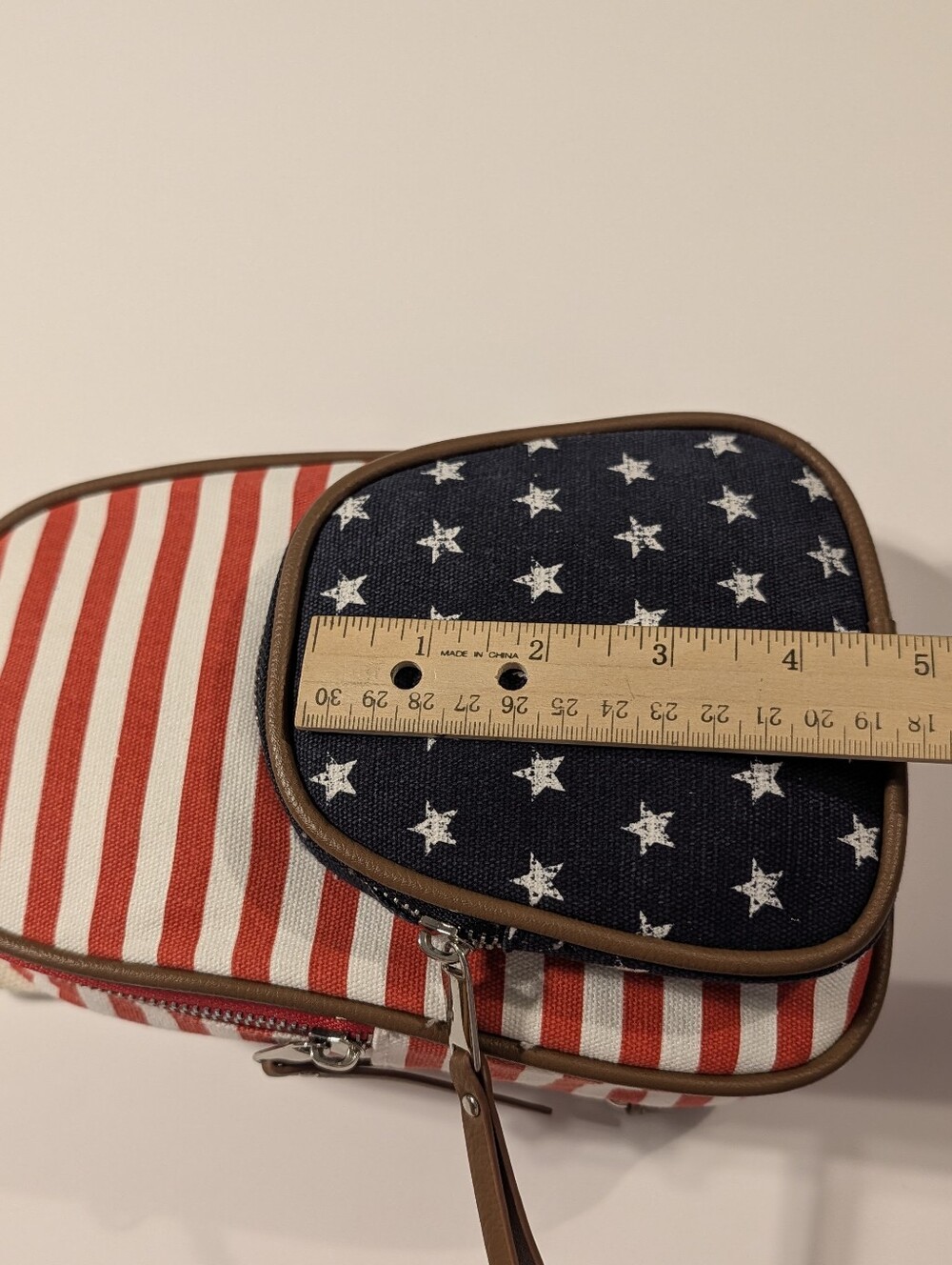 Mad Love Canvas Americana Sling Crossbody Bag - Picture 16 of 16